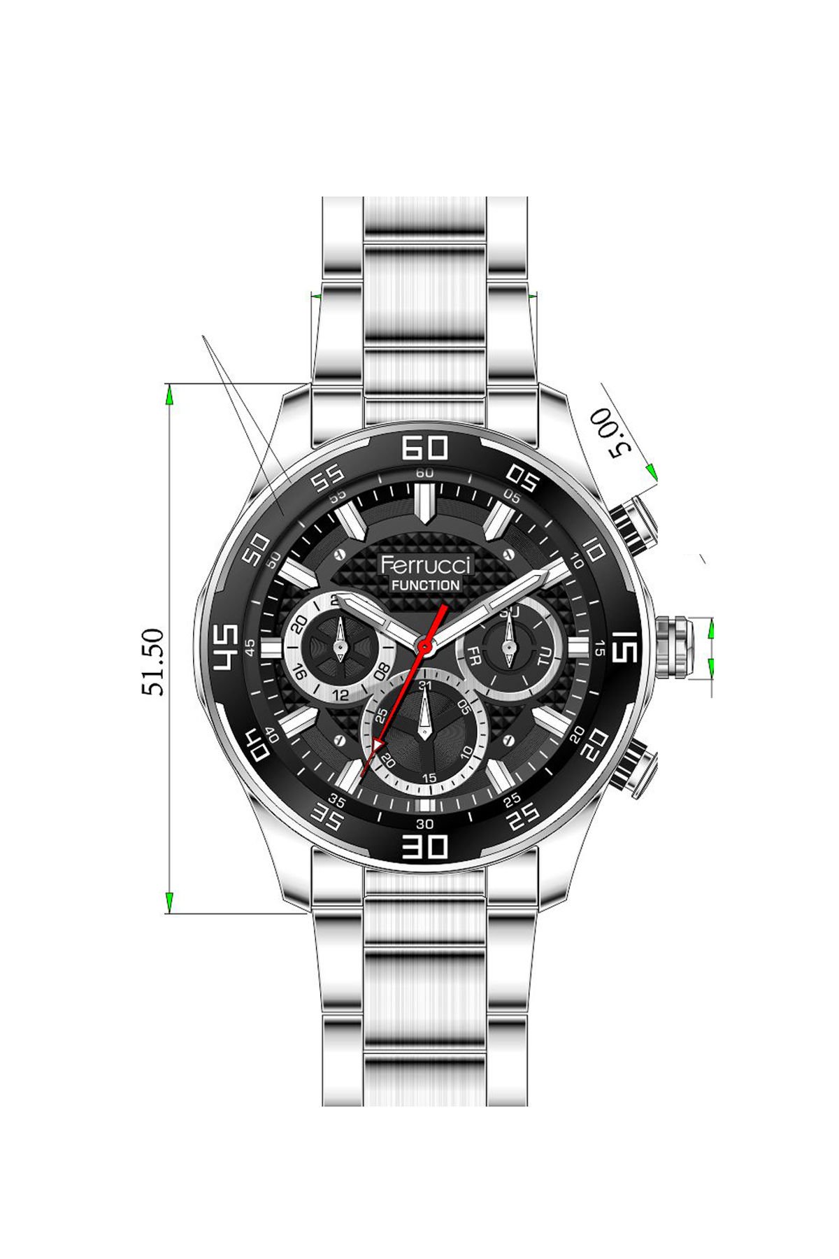 FERRUCCİ-FCF 0624 03374FM.1 Erkek Kol Saati