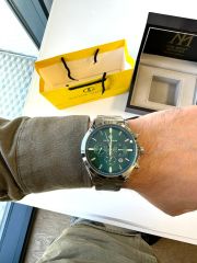 DAVID GUNER-DG-8400GA-A10 Çelik Gümüş Renk Erkek Göstergeli Kol Saati Modeli