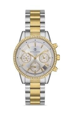 DAVID GUNER DG-8301LA-D1 Gold Gümüş Renk Çelik Kadın Kol Saati Modeli